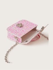 Monsoon Pink Mini Glitter Satchel Bag - Image 3 of 5