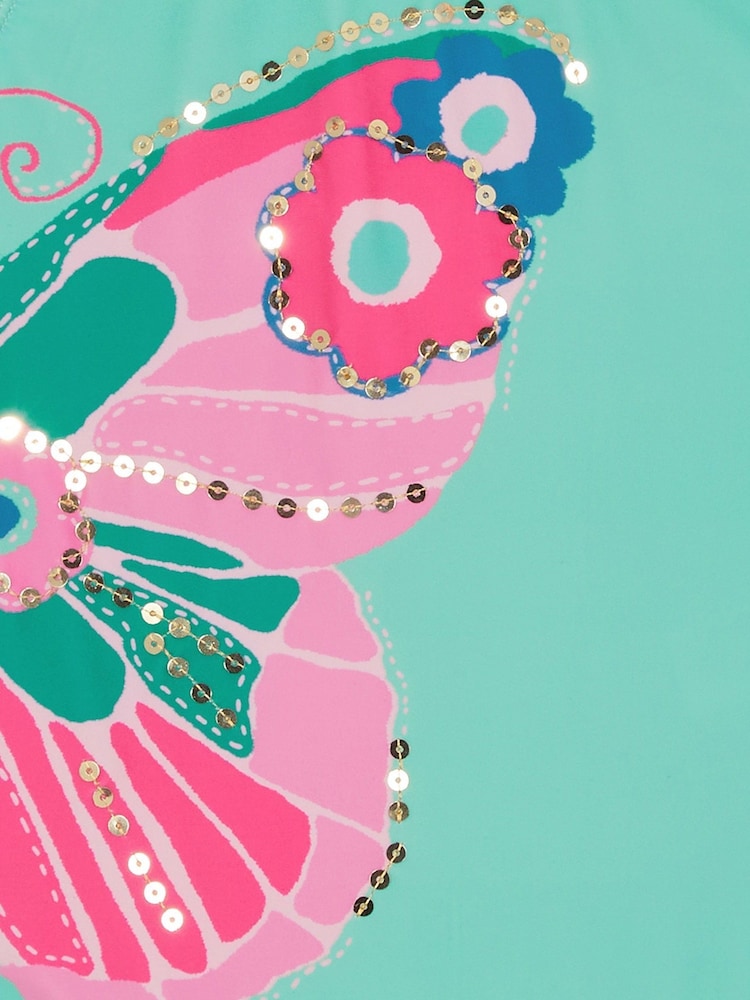 Monsoon Blue Embellished Butterfly Swimsuit - Image 3 of 3