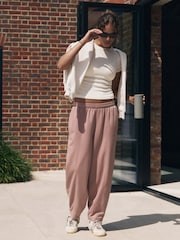 self. Pink Barrel Leg Joggers - Image 3 of 9