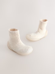 Neutral gestreift - Crawler Sock Shoes - Bild 1 von 6