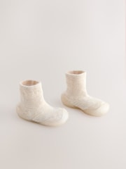 Neutral gestreift - Crawler Sock Shoes - Bild 2 von 6