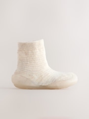 Neutral gestreift - Crawler Sock Shoes - Bild 5 von 6