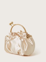 Monsoon Gold Shimmer Bow Frame Bag - Image 2 of 4