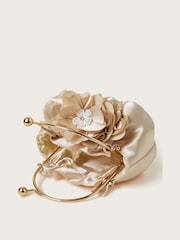 Monsoon Gold Shimmer Bow Frame Bag - Image 3 of 4