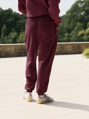 Berry Red Cuffed Joggers - Image 5 of 9