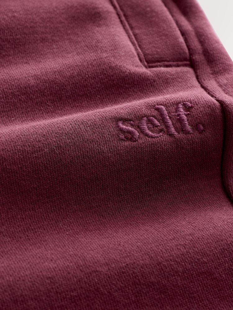 Berry Red Cuffed Joggers - Image 9 of 9