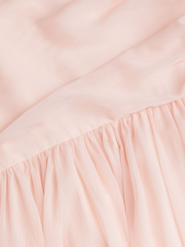 Monsoon Pink Texas One Shoulder Prom Dress - Image 3 of 3