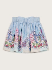 Monsoon Blue London Print Bow Skirt - Image 1 of 3