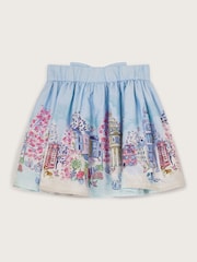Monsoon Blue London Print Bow Skirt - Image 2 of 3