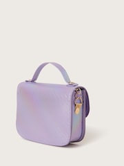 Monsoon Purple Mini Rainbow Satchel Bag - Image 2 of 4