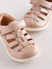 Mocha Brown Standard Fit (F) First Walker Fisherman Shoes - Image 4 of 5