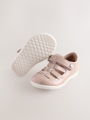 Mocha Brown Standard Fit (F) First Walker Fisherman Shoes - Image 5 of 5