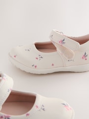 Neutral Wide Fit (G) First Walker Mary Jane Shoes - Image 4 of 5