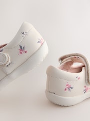 Neutral Wide Fit (G) First Walker Mary Jane Shoes - Image 5 of 5