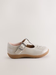 Mocha Brown Wide Fit (G) First Walker T-Bar Touch Fastening Shoes - Image 2 of 5