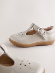Mocha Brown Wide Fit (G) First Walker T-Bar Touch Fastening Shoes - Image 4 of 5