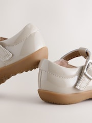 Mocha Brown Wide Fit (G) First Walker T-Bar Touch Fastening Shoes - Image 5 of 5