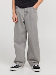 JACK & JONES Junior Grey Alex Baggy Fit Jeans - Image 1 of 1