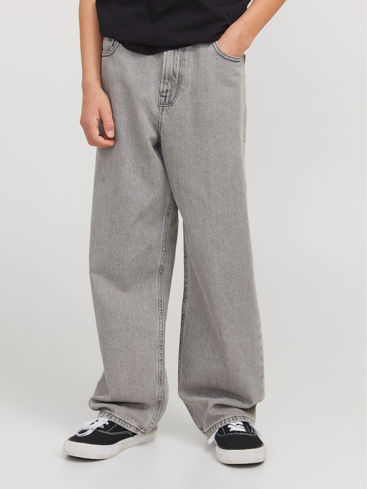 JACK & JONES Junior Grey Alex Baggy Fit Jeans - Image 1 of 1