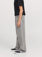 JACK & JONES Junior Grey Alex Baggy Fit Jeans - Image 2 of 7