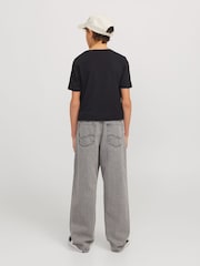 JACK & JONES Junior Grey Alex Baggy Fit Jeans - Image 4 of 7