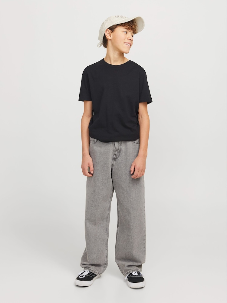 JACK & JONES Junior Grey Alex Baggy Fit Jeans - Image 5 of 7