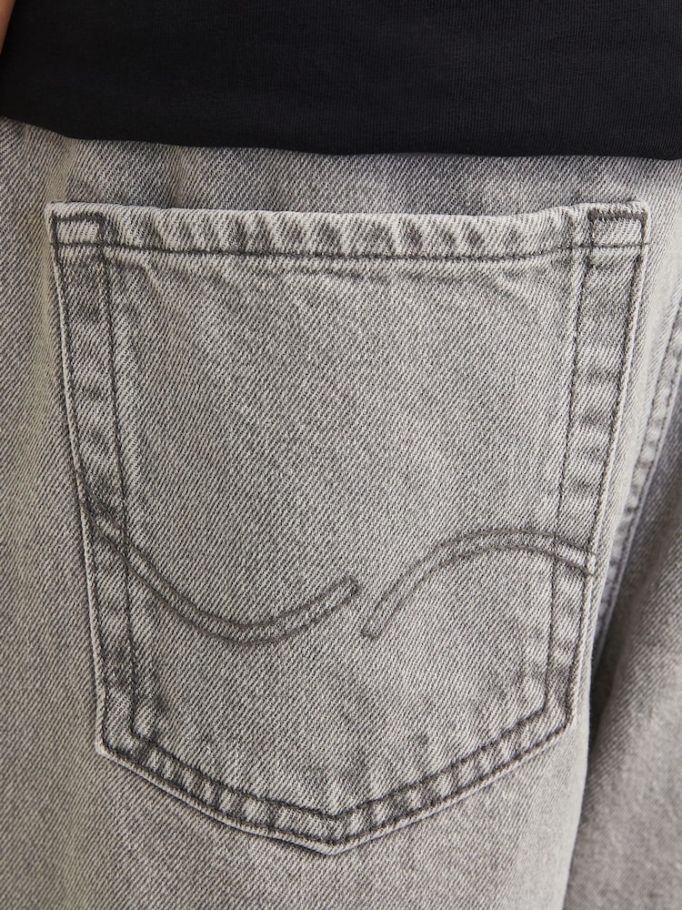 JACK & JONES Junior Grey Alex Baggy Fit Jeans - Image 6 of 7