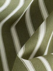 Green/White Stripe Oversized Long Sleeve Boyfriend Shirt - Image 7 of 8