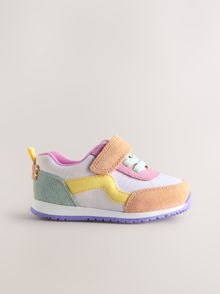 Multi Colourblock Standard Fit (F) First Walker Trainers - Image 2 of 5 Multi Colourblock Standard Fit (F) First Walker Trainers - Image 2 of 5