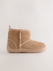 Tan Brown First Walker Suede Pull On Boots - Image 2 of 6