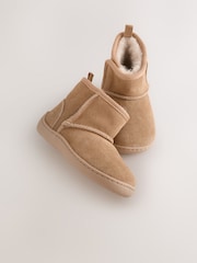 Tan Brown First Walker Suede Pull On Boots - Image 4 of 6