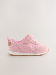 Pink/Red Standard Fit (F) First Walker Trainers - Image 2 of 5