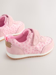 Pink/Red Standard Fit (F) First Walker Trainers - Image 3 of 5
