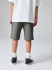 smALLSAINTS Charcoal Grey Underground Sweat Shorts - Image 2 of 10
