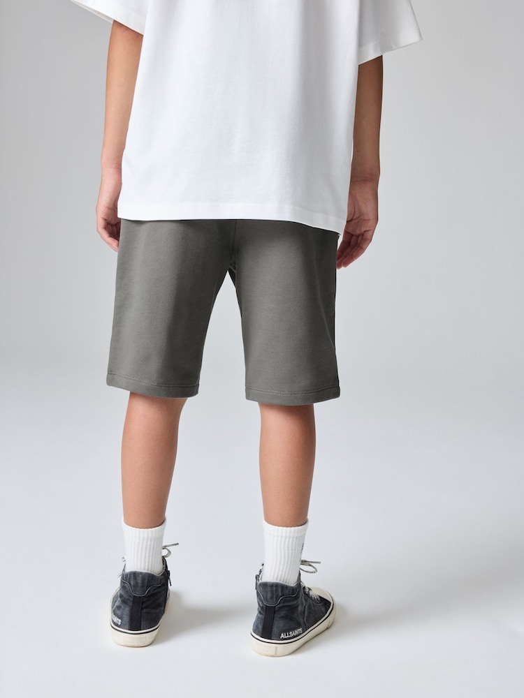 smALLSAINTS Charcoal Grey Underground Sweat Shorts - Image 2 of 10