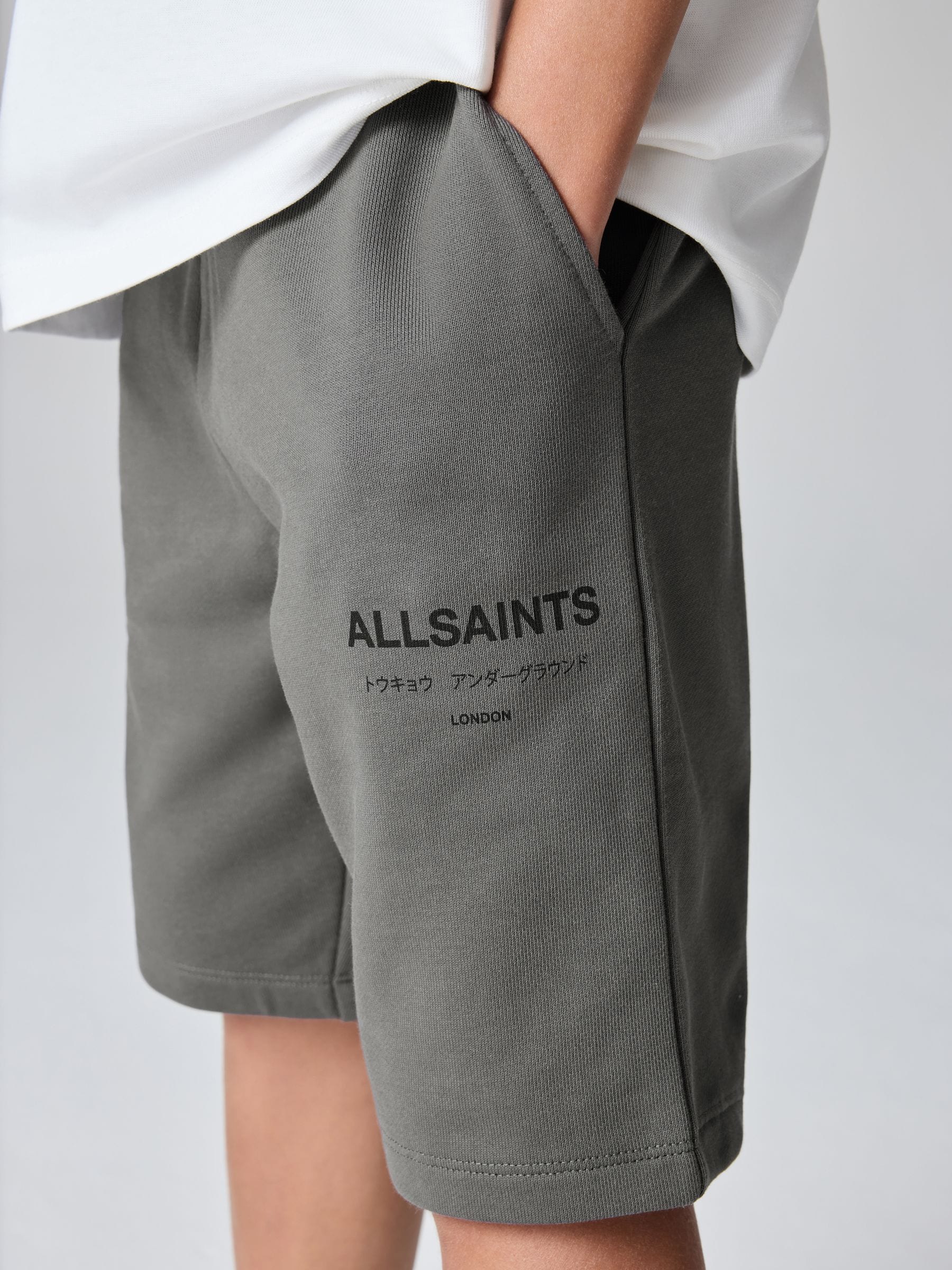 Buy smALLSAINTS Charcoal Grey Underground Sweat Shorts from Next USA