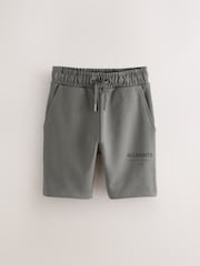smALLSAINTS Charcoal Grey Underground Sweat Shorts - Image 6 of 10