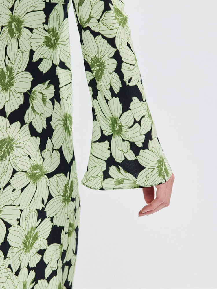 Ro&Zo Floral Flute Sleeve Dress - Изображение 4 из 4