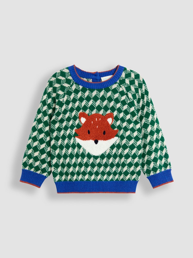 JoJo Maman Bébé Green Appliqué Jumper - Image 1 of 3