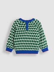 JoJo Maman Bébé Green Appliqué Jumper - Image 2 of 3