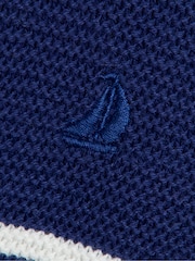 JoJo Maman Bébé Blue Classic Stripe Jumper - Image 2 of 3