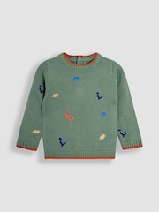 JoJo Maman Bébé Green Embroidered Jumper - Image 1 of 3