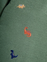 JoJo Maman Bébé Green Embroidered Jumper - Image 3 of 3