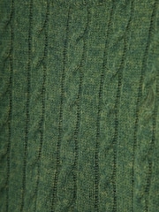 JoJo Maman Bébé Forest Green Classic Cable Jumper - Image 6 of 6