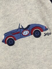 JoJo Maman Bébé Grey Raglan Character Jumper - Image 3 of 3
