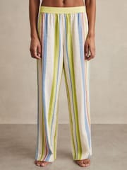 Reiss Stevie Linen-Blend Stripe Trousers - Bild 3 von 7