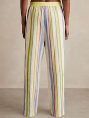 Reiss Stevie Linen-Blend Stripe Trousers - Bild 6 von 7