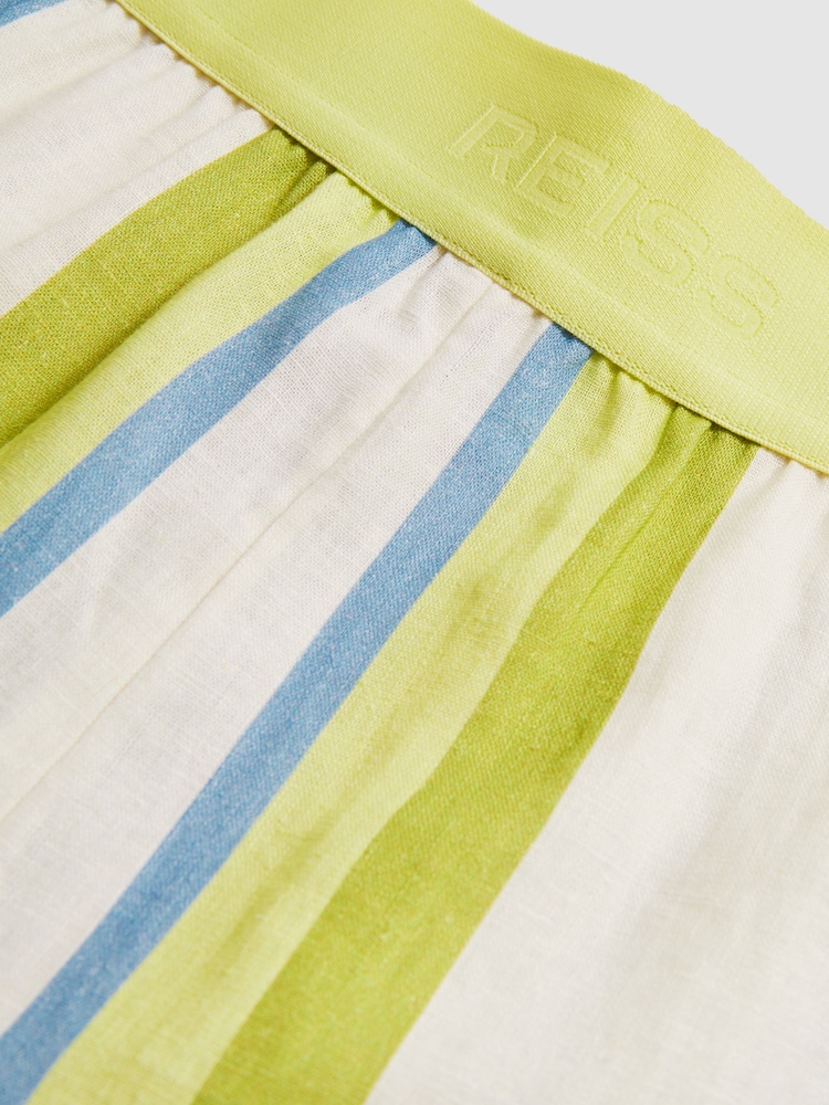 Reiss Stevie Linen-Blend Stripe Trousers - Bild 7 von 7