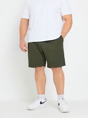 BadRhino Big & Tall Green Ribbed Shorts - Image 1 of 6