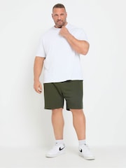 BadRhino Big & Tall Green Ribbed Shorts - Image 2 of 6